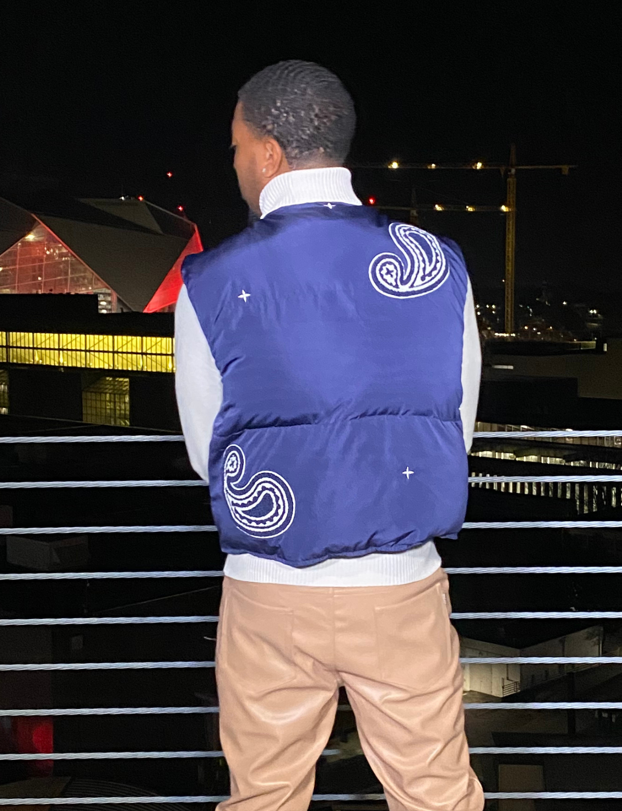 KH4 Reversible Puffer Vest - Navy