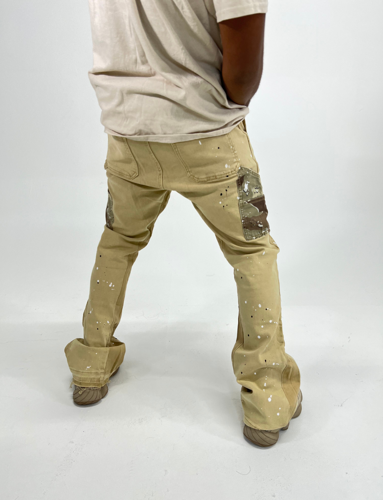 KH19 KHAKI CARGO PANTS