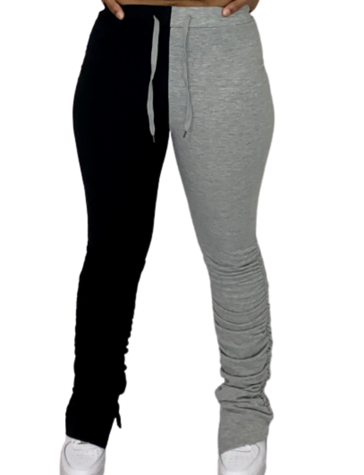 "Yin-Yang" Stacked Pants