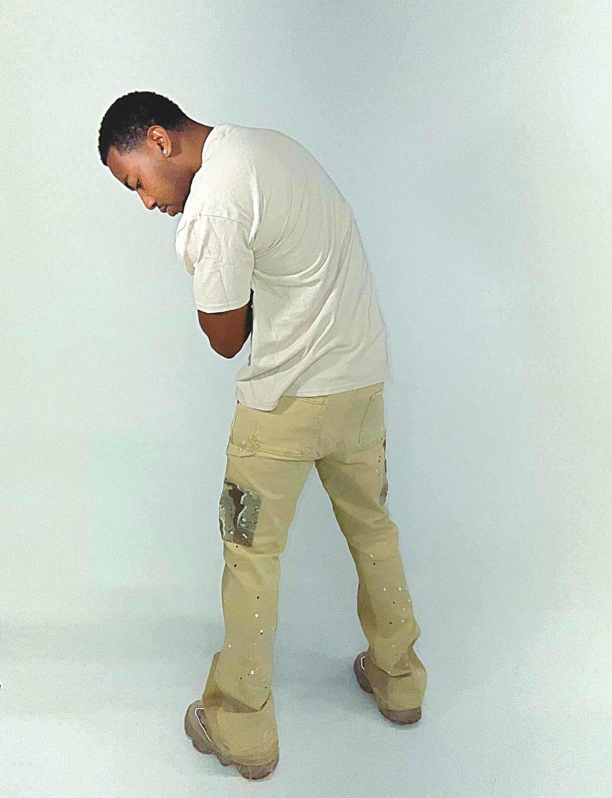 KH19 KHAKI CARGO PANTS