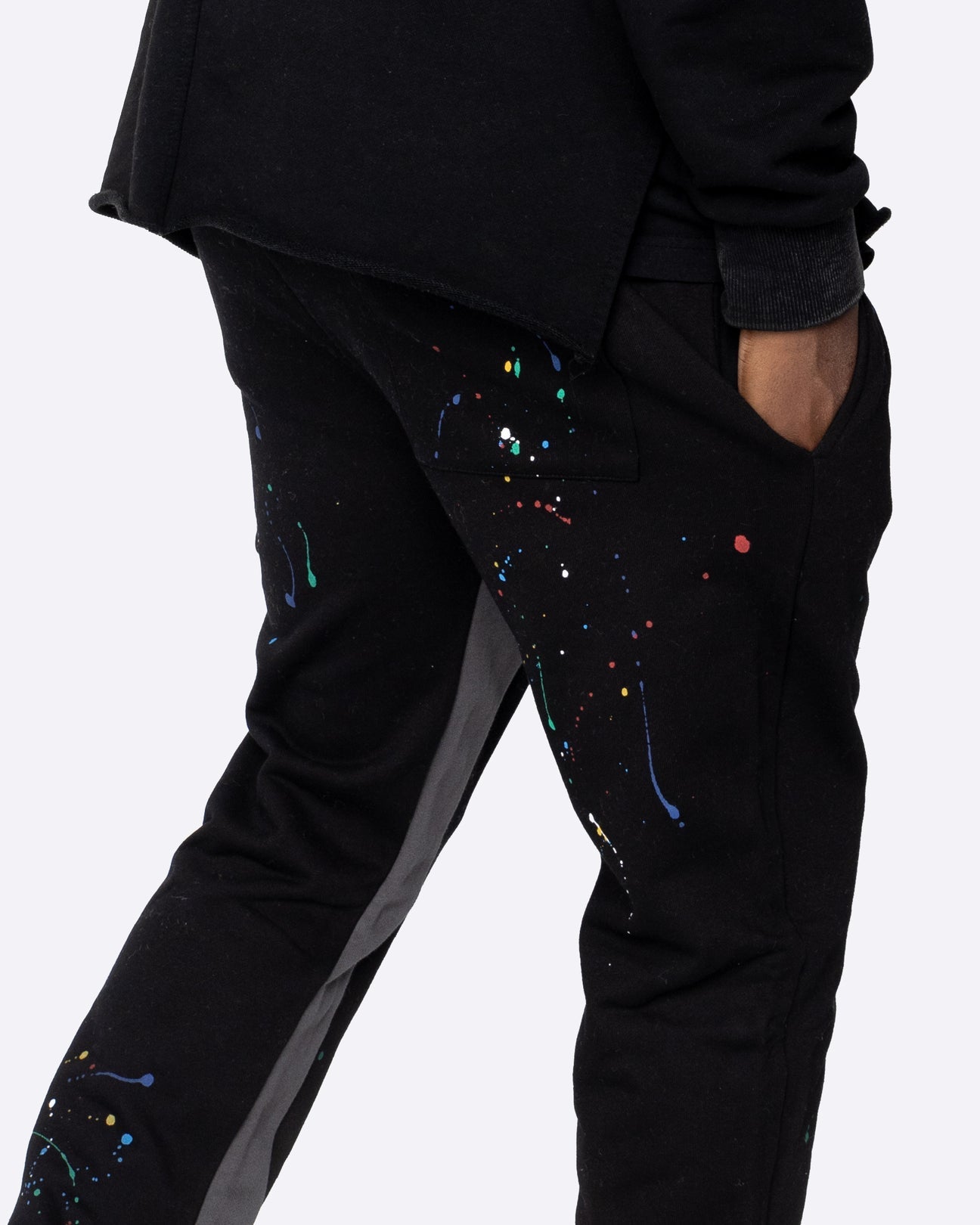 KH14 | CONTRAST SWEATPANTS BLACK