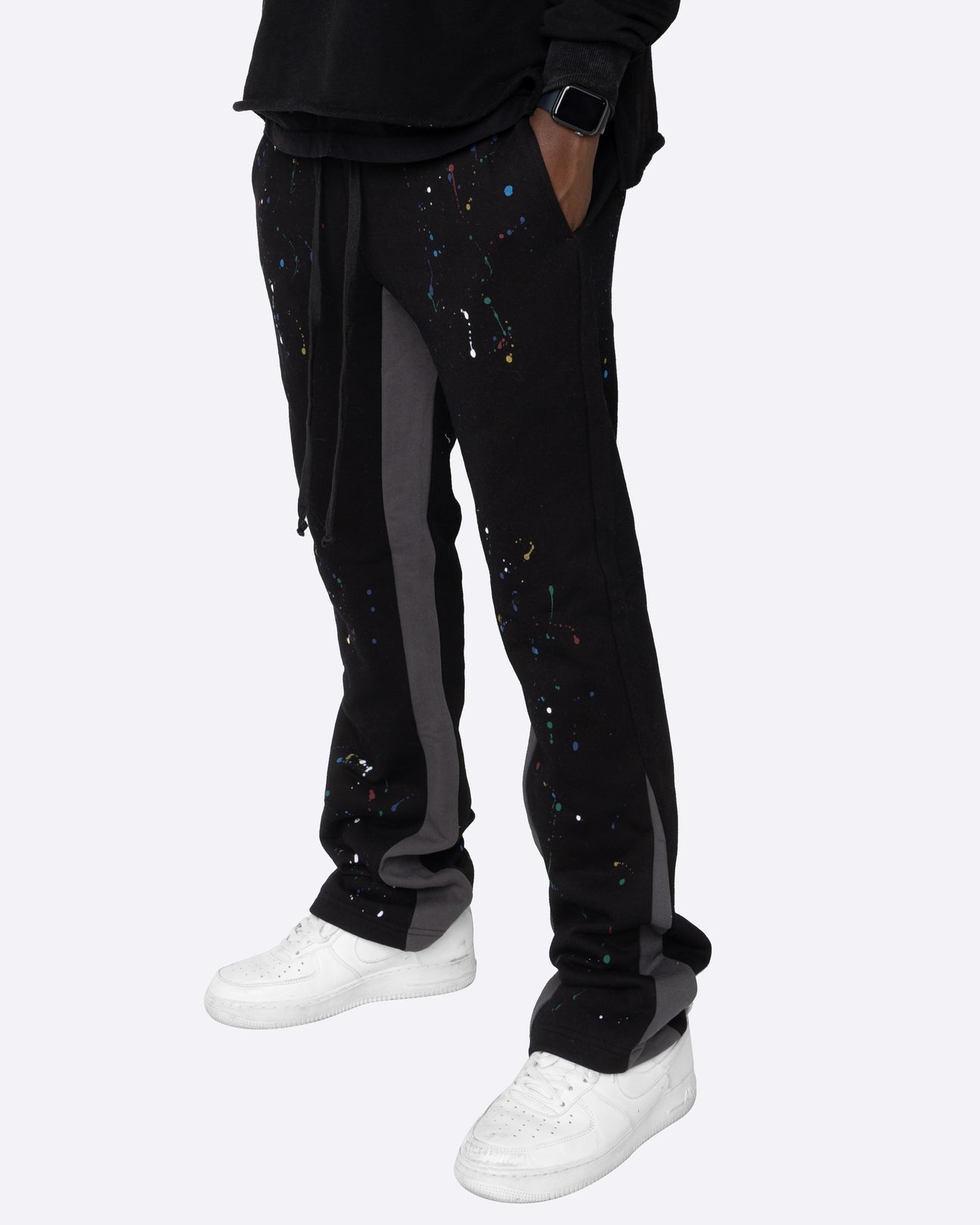 KH14 | CONTRAST SWEATPANTS BLACK