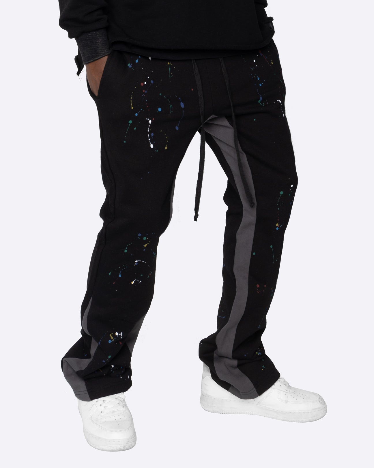 KH14 | CONTRAST SWEATPANTS BLACK