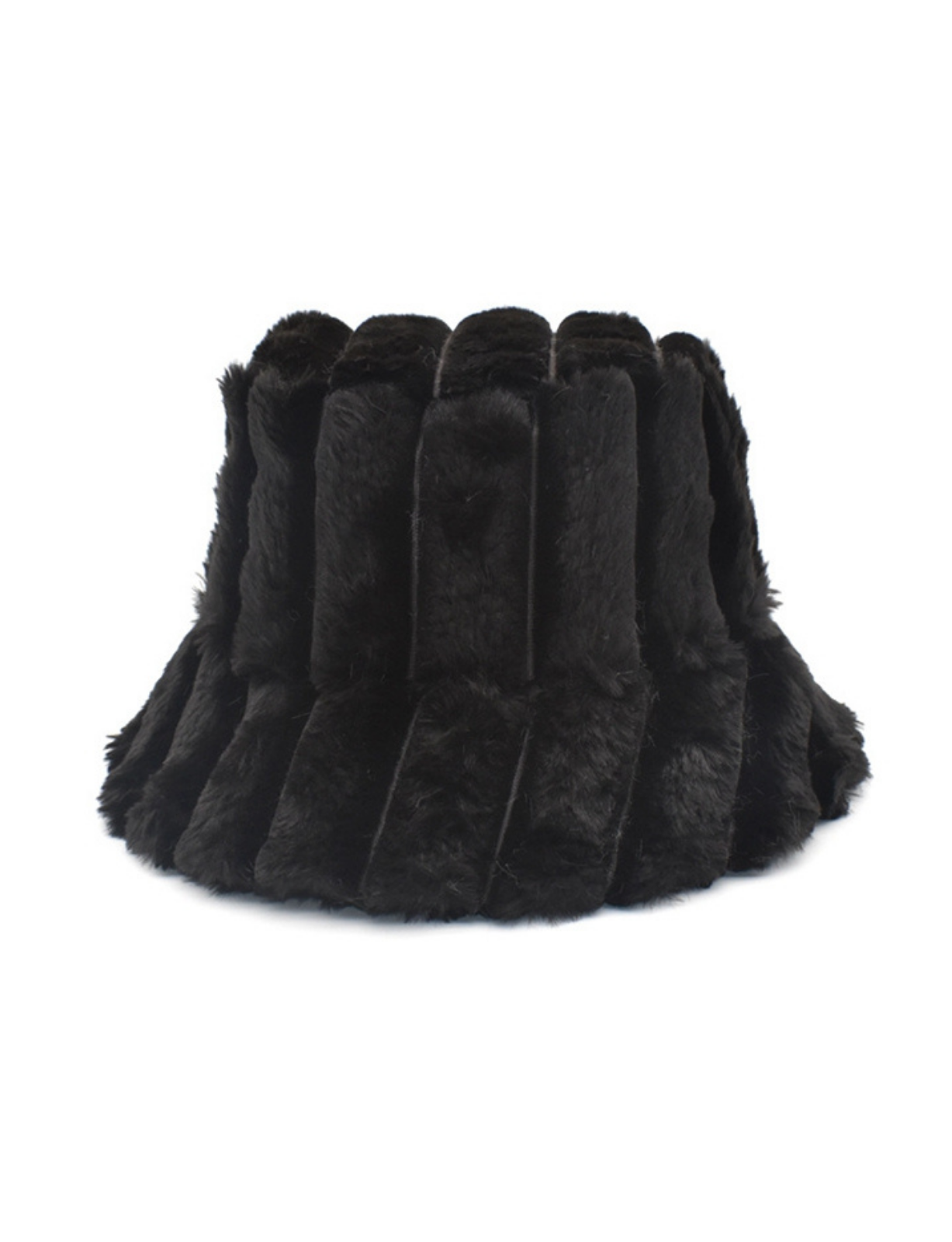 KH15 | BLACK FUR BUCKET HAT